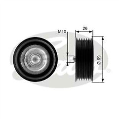 FORD MONDEO 2.0 2.2 DI TDDi TDCi  PULLEYS T36125 T36124 