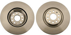 FOR AUDI S3 8V VW GOLF R MK7 FRONT DRILLED BREMBO XTRA BRAKE DISCS PAIR 340mm