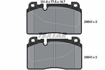 FOR AUDI A6 A7 C7 Q5 2013 -2017 FRONT BRAKE PADS 8R0698151T GENUINE TEXTAR