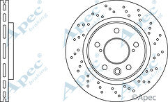 FOR LEXUS ISF ISF 5.0 V8 REAR BRAKE DISCS DRILLED SPORTS PERFORMANCE PAIR