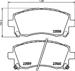 FIT FOR IMPREZA TURBO 2000 AWD (MK1 (GC)) FRONT MINTEX BRAKE PADS