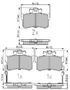 ROVER 800 820 825 827  BRAKE PADS FRONT REAR FULL SET 