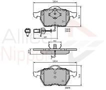 SHARAN ALHAMBRA GALAXY 95-2000 FRONT REAR BRAKE PADS