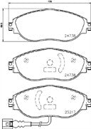 AUDI Q3 S3 LEON KODIAQ ARTEON TIGUAN ALLSPACE BRAKE PADS FRONT REAR MINTEX  