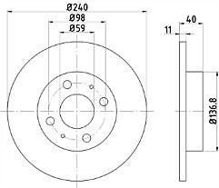  AUDI 80 90 COUPE SOLID REAR 245MM BRAKE DISCS NEW X 2