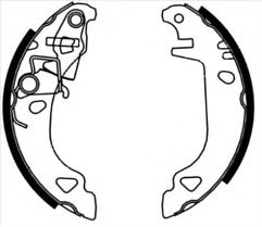  FOR  BRAVA BRAVO 1.2 1.4 PUNTO 1.1 1.2 1.6 1.7 1994-2001 REAR BRAKE SHOE SET 