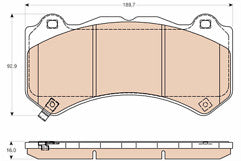 FOR JEEP GRAND CHEROKEE 3.0 CRD 3.8 SRT8 FRONT BRAKE PAD SET NEW
