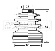 FOR TOYOTA AVENSIS  2.0 T220 (1997-2003) FRONT INNER CV JOINT BOOT KIT 