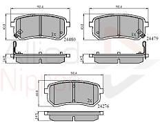 FOR KIA PICANTO 1.0 BI FUEL LPG 1.1 CRDi 1.2 QUALITY BRAND NEW REAR BRAKE PADS