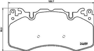 FOR RANGE ROVER BRAKE PAD BREMBO BRAKE PAD SET FRONT REAR