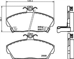 FOR HONDA CIVIC 1.6 1.7 01-05 MINTEX FRONT BRAKE PADS FOR BOTH SIDES