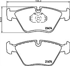 BMW M3 E36 3.0 3.2 BRAKE PADS  MINTEX  BRAKE PADS FRONT AND REAR 