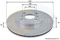 FOR TOYOTA YARIS VERSO WILL CYPHA MR2 ZW30  FRONT BRAKE DISCS BRAKE PADS  255MM