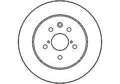 FOR LEXUS IS200 IS300 REAR BRAKE DISCS MINTEX BRAKE PADS   