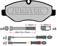 FOR MERCEDES SPRINTER VITO VIANO VW CRAFTER 30-35 OE QUALITY FRONT BRAKE PADS