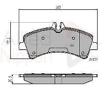 BRAKE PADS SET FOR MERCEDES SPRINTER VW CRAFTER 2.5TDI REAR  OE QUALITY