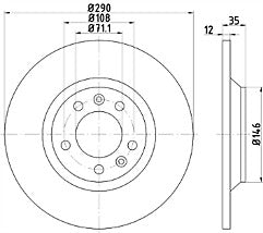 REAR BRAKE DISCS PADS PEUGEOT 407 SALOON COUPE SW MINTEX BRAKE DISC PADS  