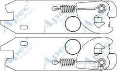 FORD FOCUS MK1 1.4 1.6 1.8 2.0 REAR BRAKE SHOE ADJUSTER FITTING KIT