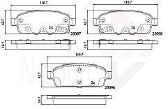 FOR VAUXHALL OPEL ASTRA J ZAFIRA MOKKA X OE QUALITY NEW REAR BRAKE PADS