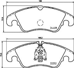 AUDI A6 TDI C7 A7 TDI QUATTRO BRAKE PADS FRONT REAR BRAKE PADS 