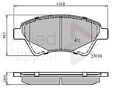 FOR RENAULT MEGANE 1.4 1.6 2.0 DCI 02-06 FRONT REAR DISC BRAKE PADS