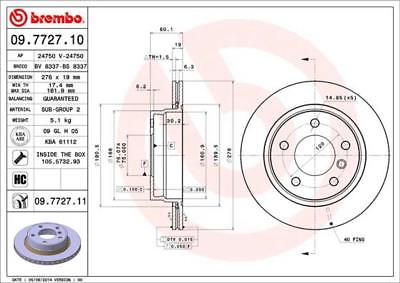 BMW 318 320i 328 E36 BREMBO DRILLED GROOVED BRAKE DISC PAD REAR HAND BRAKE SHOE