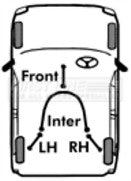FOR FORD FOCUS MK2 REAR CENTER HAND BRAKE CABLE FOR MODELS WITH DISC BRAKES