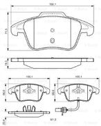 AUDI A4 B8  A5 8T 2008-2018 FRONT BRAKE PADS GENUINE bosch