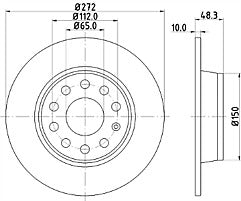 FOR GOLF R-LINE TSI EVO DSG (MK7 (A7) BRAKE DISC BRAKE PADS FRONT REAR MINTEX