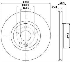 FOR  VOLVO V40 T2 R-DESIGN (MK3 (525)) FRONT AND REAR BRAKE DISC WITH PADS