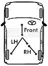 VAUXHALL CORSA C REAR HANDBRAKE BRAKE CABLE LEFT RIGHT INTERMEDIATE DISC MODELS 