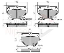 FOR TOYOTA PRIUS NHW20 COROLLA E120 CELICA YARIS P10 OE QUALITY REAR BRAKE PADS