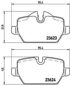 BMW E90 E91 E92 E81 E87  BREMBO PADS REAR