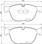 FOR BMW X5 3.0d E70 BRAKE PADS  MINTEX FRONT REAR BRAKE PADS FRONT REAR SET 