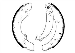  FOR  FIAT DUCATO PEUGEOT BOXER 1994> REAR BRAKING SHOES BRAKE SHOES