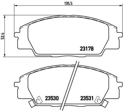 FOR CIVIC TYPE R EP3 HONDA S200 ORIGINAL BREMBO FRONT BRAKE PADS NEW 