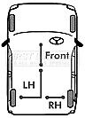 PEUGEOT 807 CITROEN C8 FIAT ULYSSE REAR HANDBRAKE CABLE NS LH SIDE