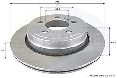 ROVER MG ZT ZT-T BRAKE DISC REAR VENTED BRAKE DISCS X  2 NEW 