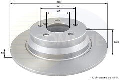 FOR MERCEDES E-CLASS E250 CDI AMG SPORT (MK4 FL (S212))  REAR DRILLED DISCS