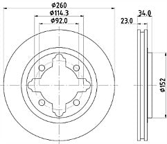 2x Brake Discs Pair Vented fits HONDA ACCORD Front 2.0 2.0D 90 to 98 260mm Set