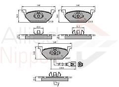 FOR SEAT ALTEA LEON TOLEDO SKODA FABIA OCTAVIA YETI OE QUALITY FRONT BRAKE PADS