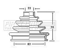 FOR AUDI A4 1.6 AVANT B5 (8D) (1995-2001) FRONT OUTER CV JOINT BOOT KIT 