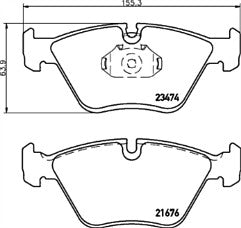 BMW M3 E36 3.0 3.2 BRAKE PADS  MINTEX  BRAKE PADS FRONT AND REAR 