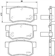 FOR HONDA S2000  BRAKE PADS REAR  CTECH MDB1564M1144 RACING