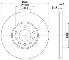 CADILLAC BLS 1.9D TD BRAKE DISC BRAKE PADS FRONT REAR MINTEX