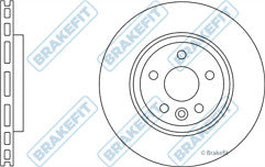 VOLVO S60 S80 V70 XC70 T6 D4 D5 REAR CROSS DRILLED REAR BRAKE DISC 302mm VENTED