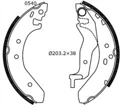 ROVER 45 420 200 25 214 216 218 VVC MG ZR ZS REAR BRAKE SHOE DRUM MODELS