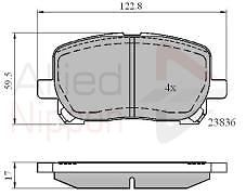 BRAKE PADS SET FITS TOYOTA AVENSIS VERSO ACM20 2.0 FRONT 01 TO 09 1AZ-FE QUALITY