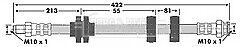 ALFA ROMEO 156 147  BRAKE HOSE FLEXY FRONT