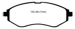 FOR CHEVROLET AVEO 1.2 /DAEWOO KALOS 1.4 /PROTON SAVVY 1.2 EBC GREEN STUFF